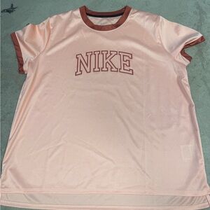Nike Light Pink Tee with Rust Trim